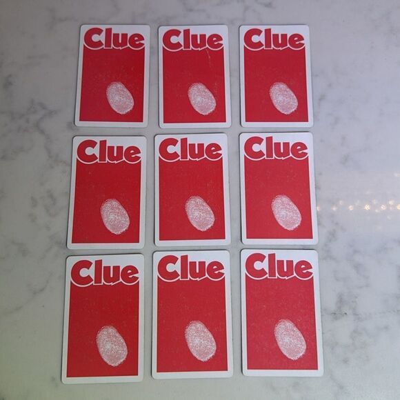 Vintage 1972 Clue Board Game Replacement Cards FULL SET Parker Brothers - Picture 7 of 9